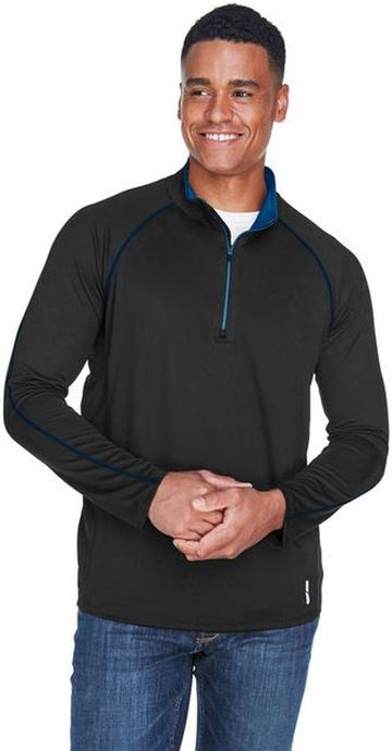 North End Men's Radar Quarter-Zip Performance Long-Sleeve Top